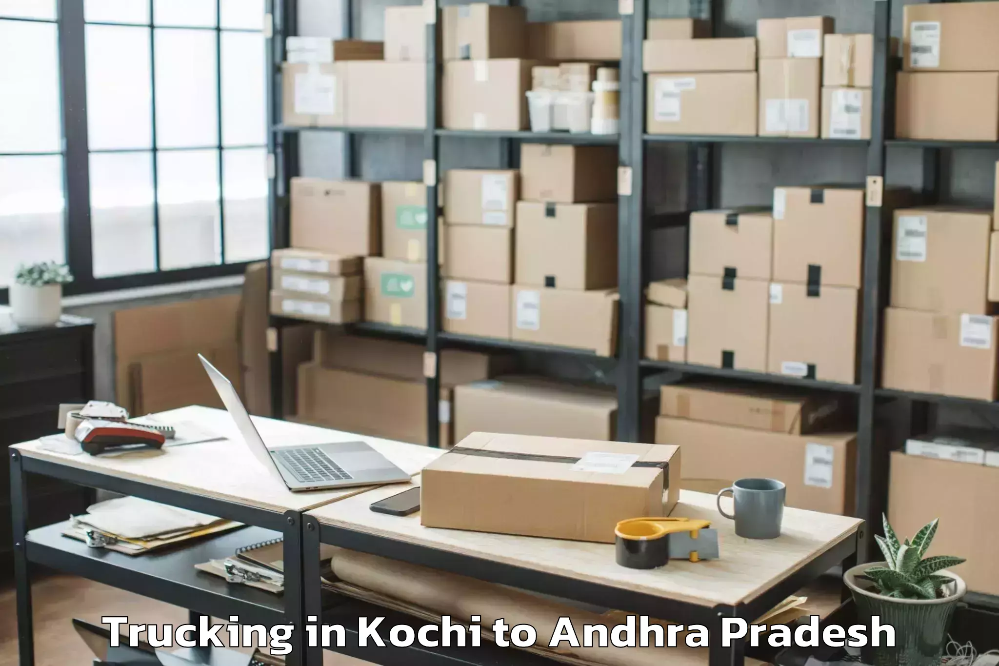 Book Kochi to Muddanur Trucking